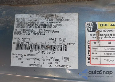 2008 Ford Mustang Gt Premium from USA, damaged, VIN 1ZVHT85H985106465